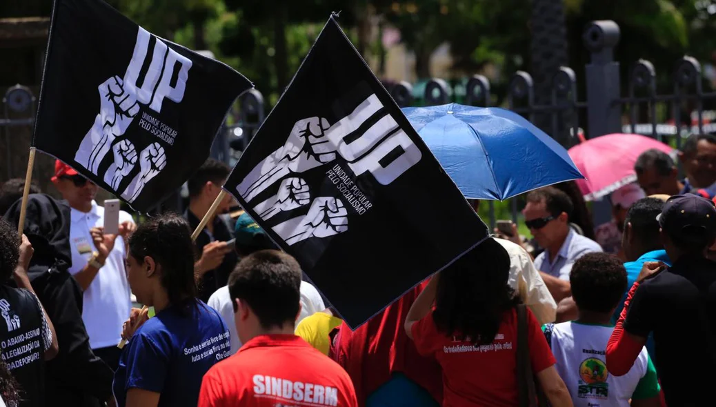Manifestação contra a Reforma da Previdência em Teresina