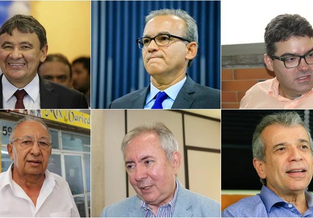 Wellington Dias, Firmino Filho, Luciano Nunes, Dr. Pessoa, João Henrique e João Vicente 