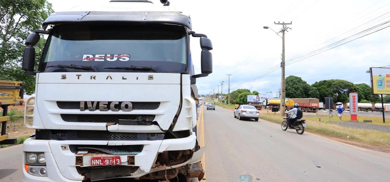 A colisão aconteceu na BR-343