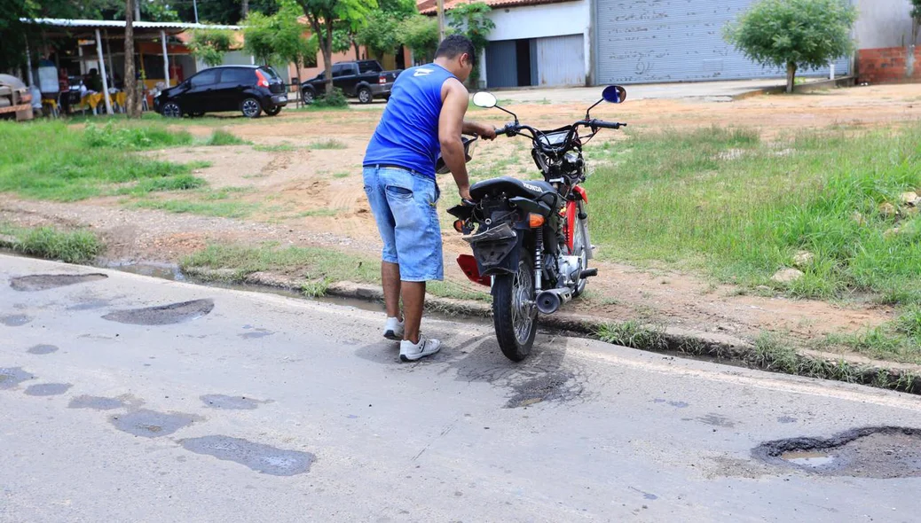 Motocicleta que se envolveu no acidente