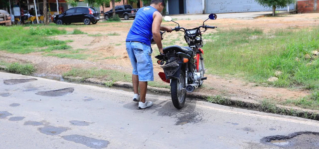 Motocicleta que se envolveu no acidente