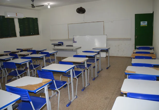 Salas de aula ficaram vazias