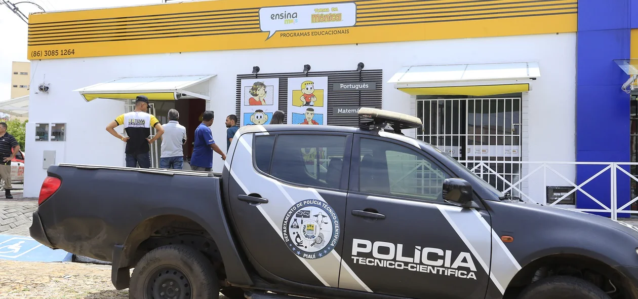 Policia civil esteve na escola Ensina Mais-Turma da Mônica
