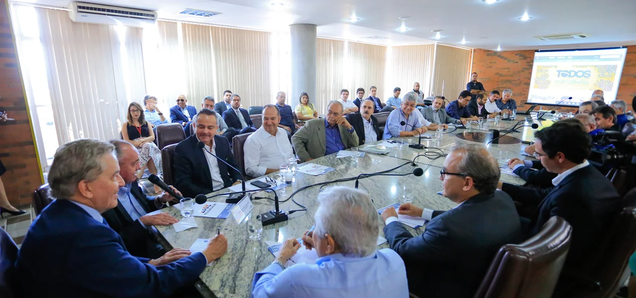 Evento na Fiepi, com a presença Paulo Rabello, pré-candidato à presidência da República, pelo PSC
