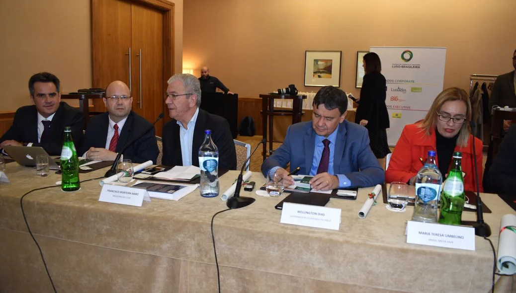 Governador Wellington Dias em Portugal 