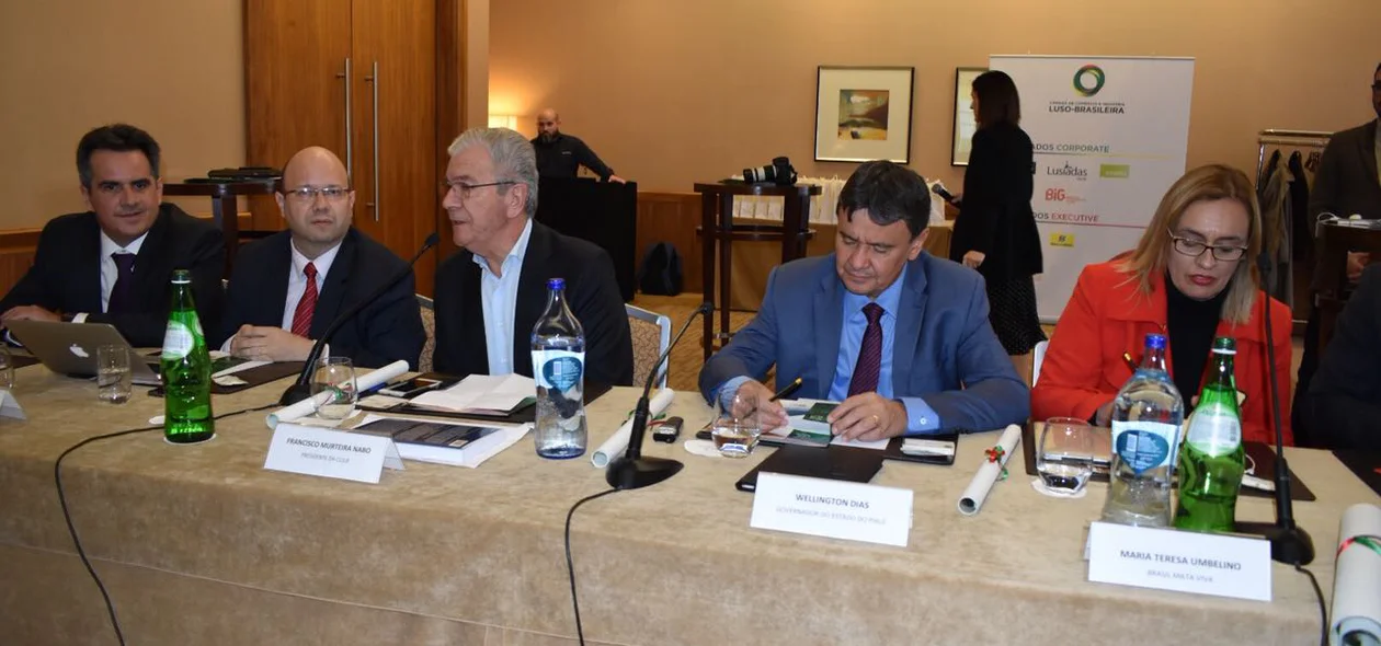 Governador Wellington Dias em Portugal 