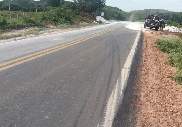PRF esteve no local do acidente hoje pela manhã
