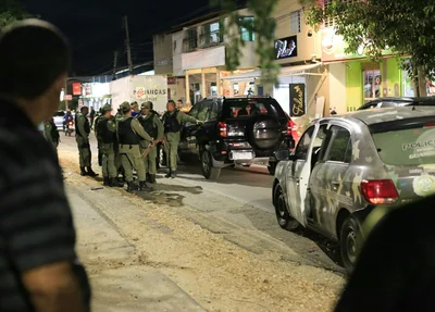Muitos policiais militares foram até a ocorrência