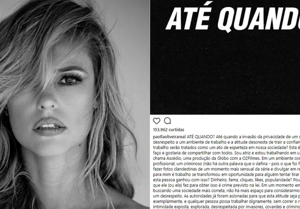 Paola Oliveira tem fotos íntimas vazadas