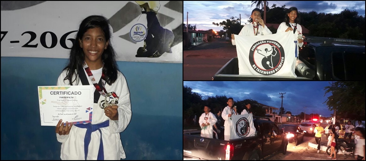 A atelta Ana Beatriz Mesquita, de 12 anos, acumula medalhas de torneios de Taewkondo 