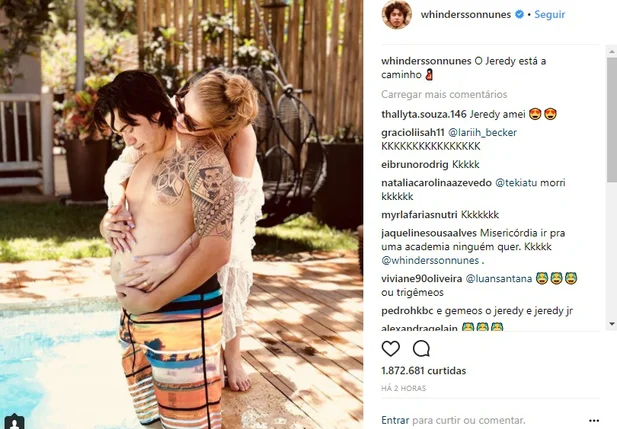 Whindersson Nunes brinca sobre gravidez