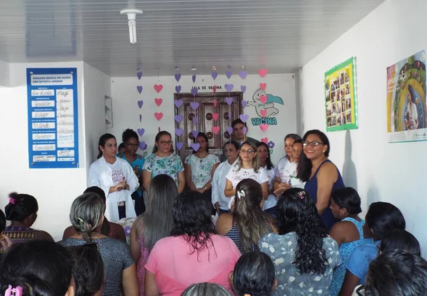 Ação do Março Lilás em Esperantina