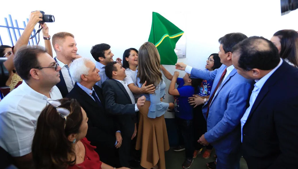 Na ocasião, o governador Wellington Dias inaugurou uma piscina orçada em R$ 110 mil
