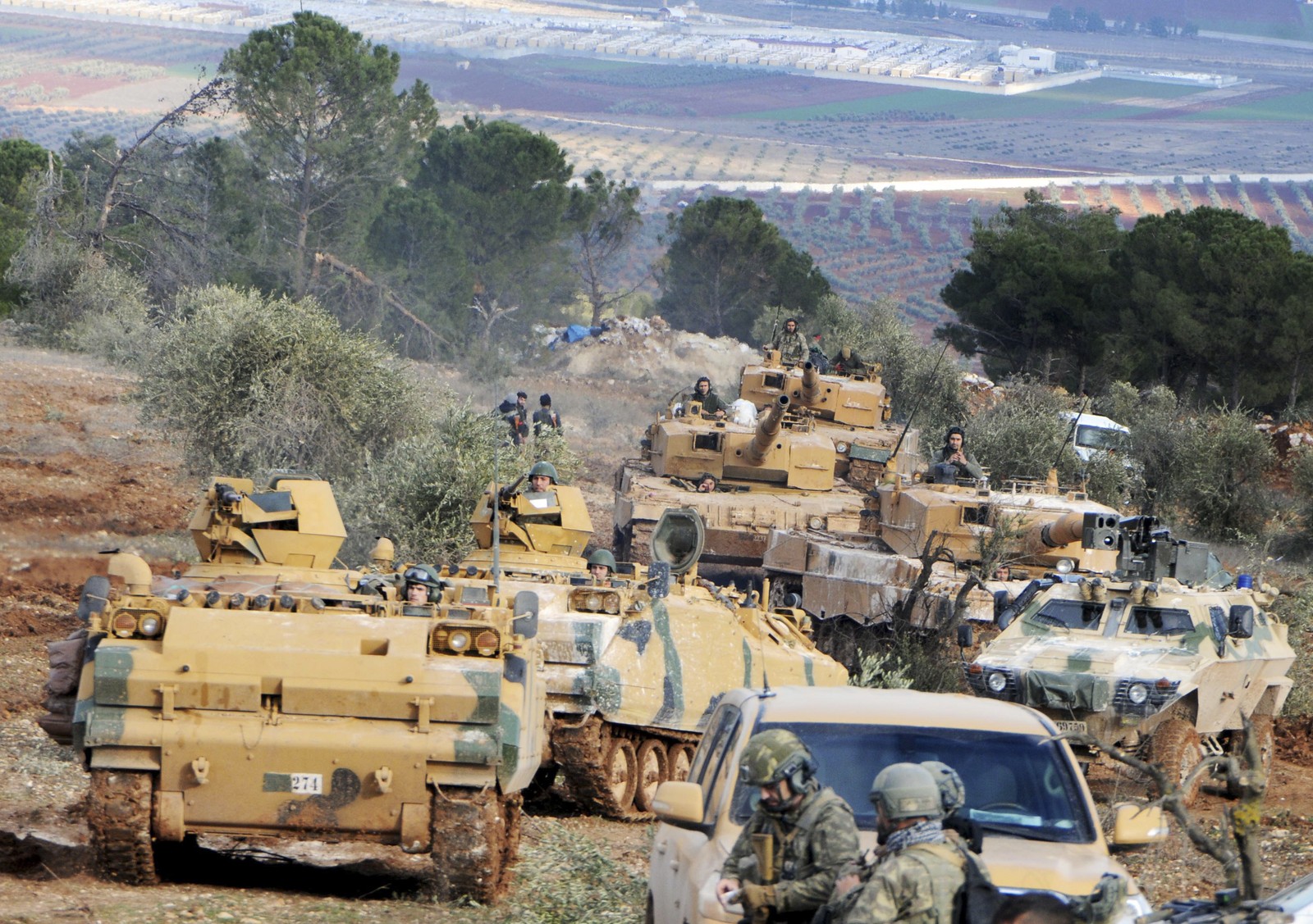 Tanques de guerra na Síria