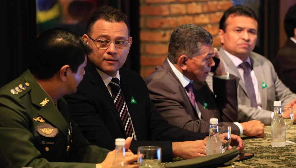 Riedel Batista, deputado João de Deus e Fábio Abreu