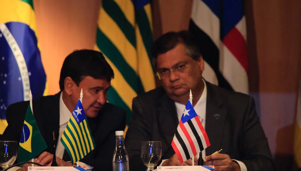 Wellington Dias e Flávio Dino, governador do Maranhão