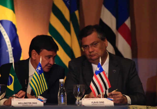 Wellington Dias e Flávio Dino, governador do Maranhão