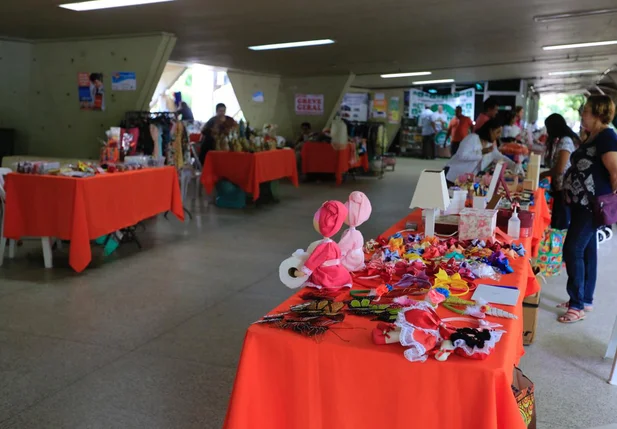 Feira da Economia Solidária é realizada no centro em Teresina