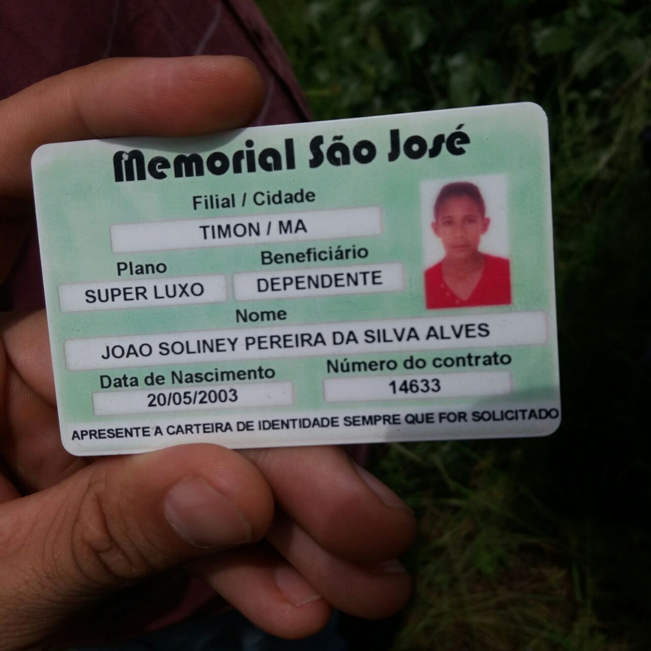 João Soliney Pereira da Silva Alves foi encontrado morto na saída de Timon