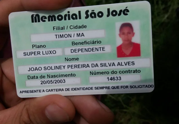 João Soliney Pereira da Silva Alves foi encontrado morto na saída de Timon