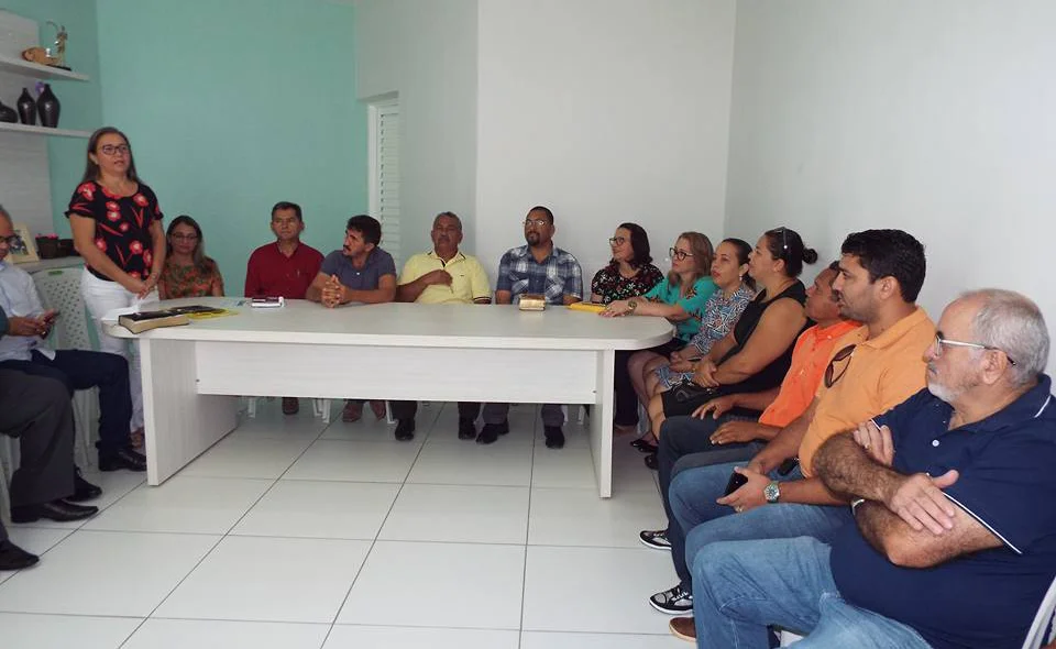 Reunião com todo seu secretariado 
