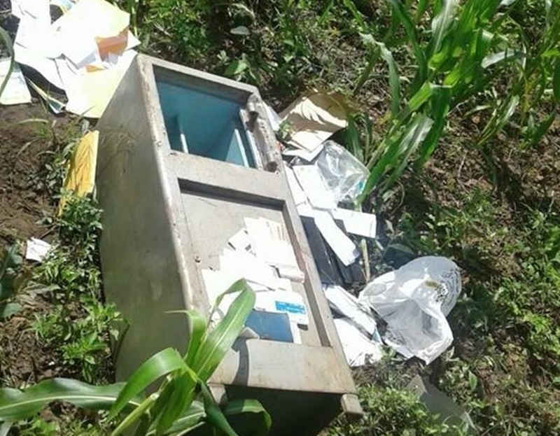 Cofre foi encontrado sem o dinheiro na cidade de Alagoinha do Piauí