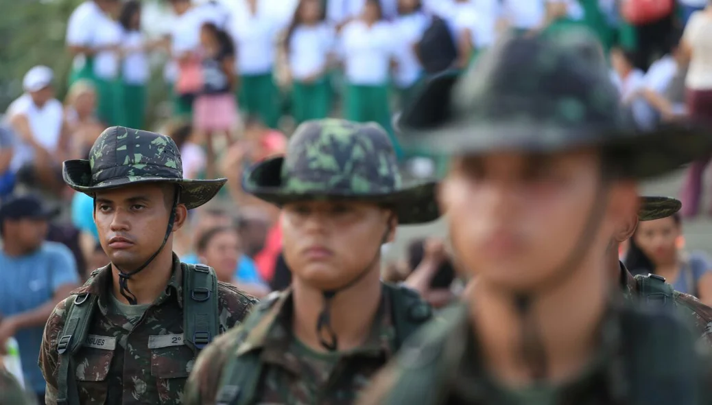 Exército foi presença no evento