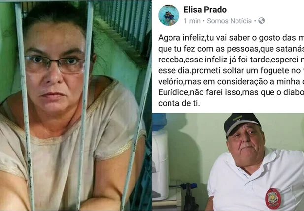 Irmã do delegado Mamede Rodrigues comemora morte do delegado Jorginho