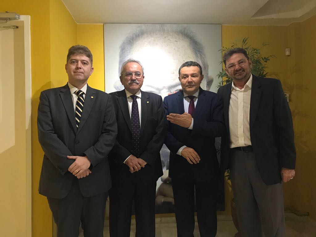 Rodrigo Martins, Átila Lira, Carlos Siqueira e Wilson Martins em Brasília