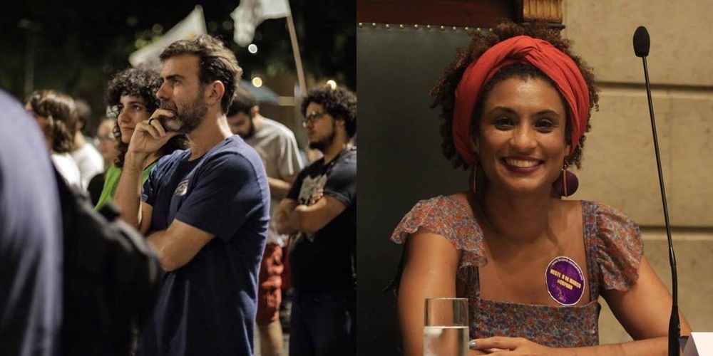 Marcelo Freixo e Marielle Franco