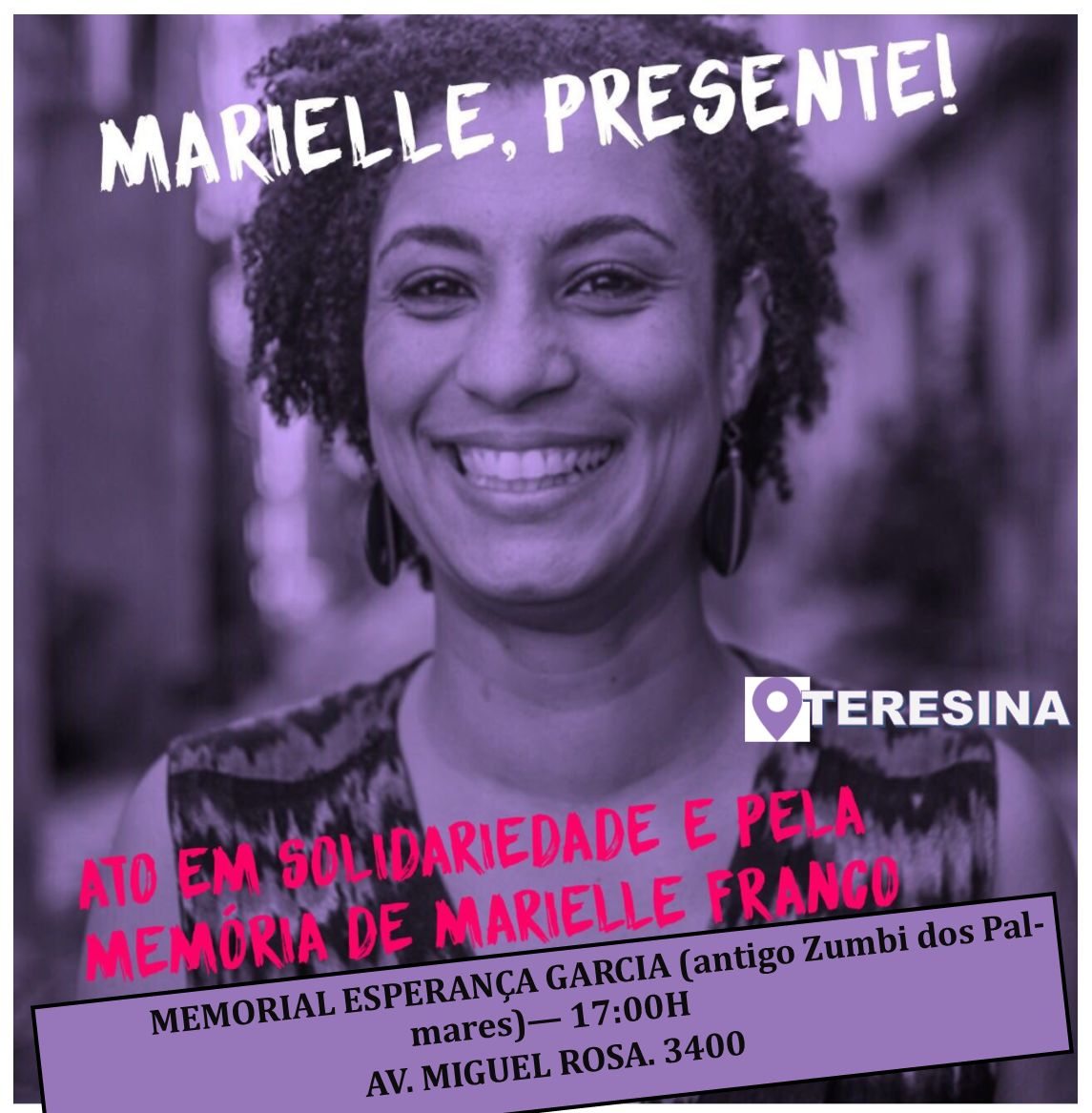 PSOL realiza ato em memória de Marielle Franco