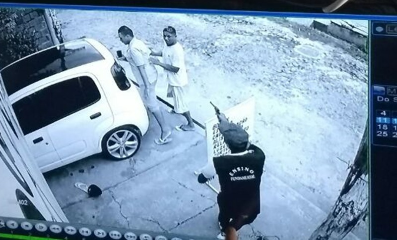Tentativa de assalto no salão