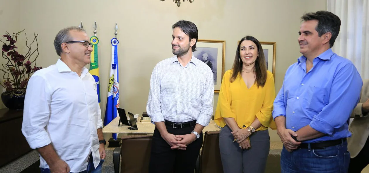 Ministro Alexandre Baldy com Firmino Filho, Margarete Coelho e Ciro Nogueira