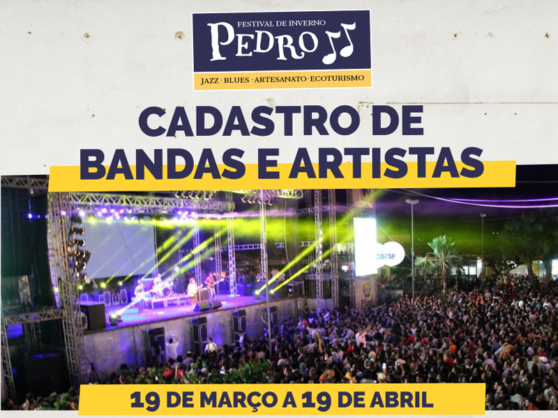 Cadastro de bandas para Fetsival de Inverno de Pedro II