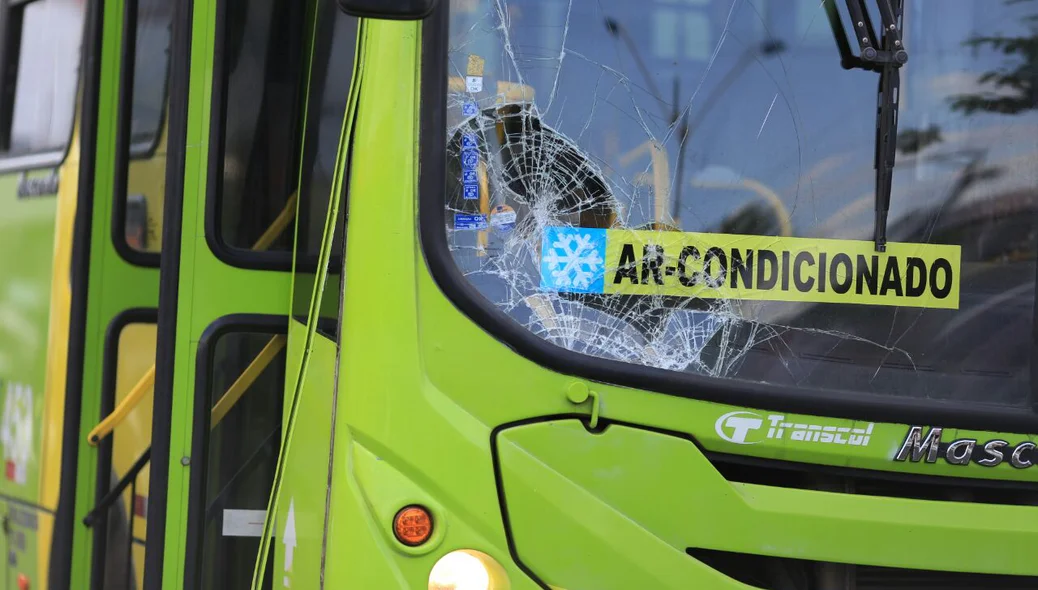 Local onde ônibus acertou a vítima