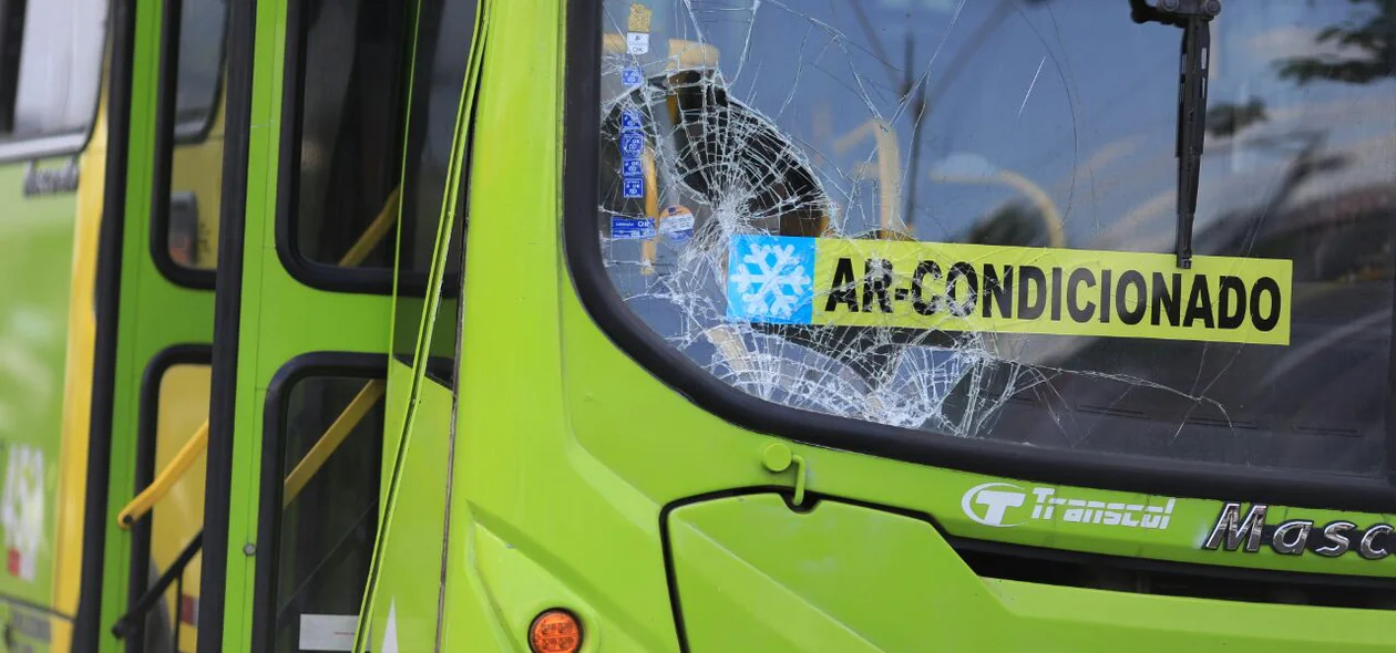 Local onde ônibus acertou a vítima