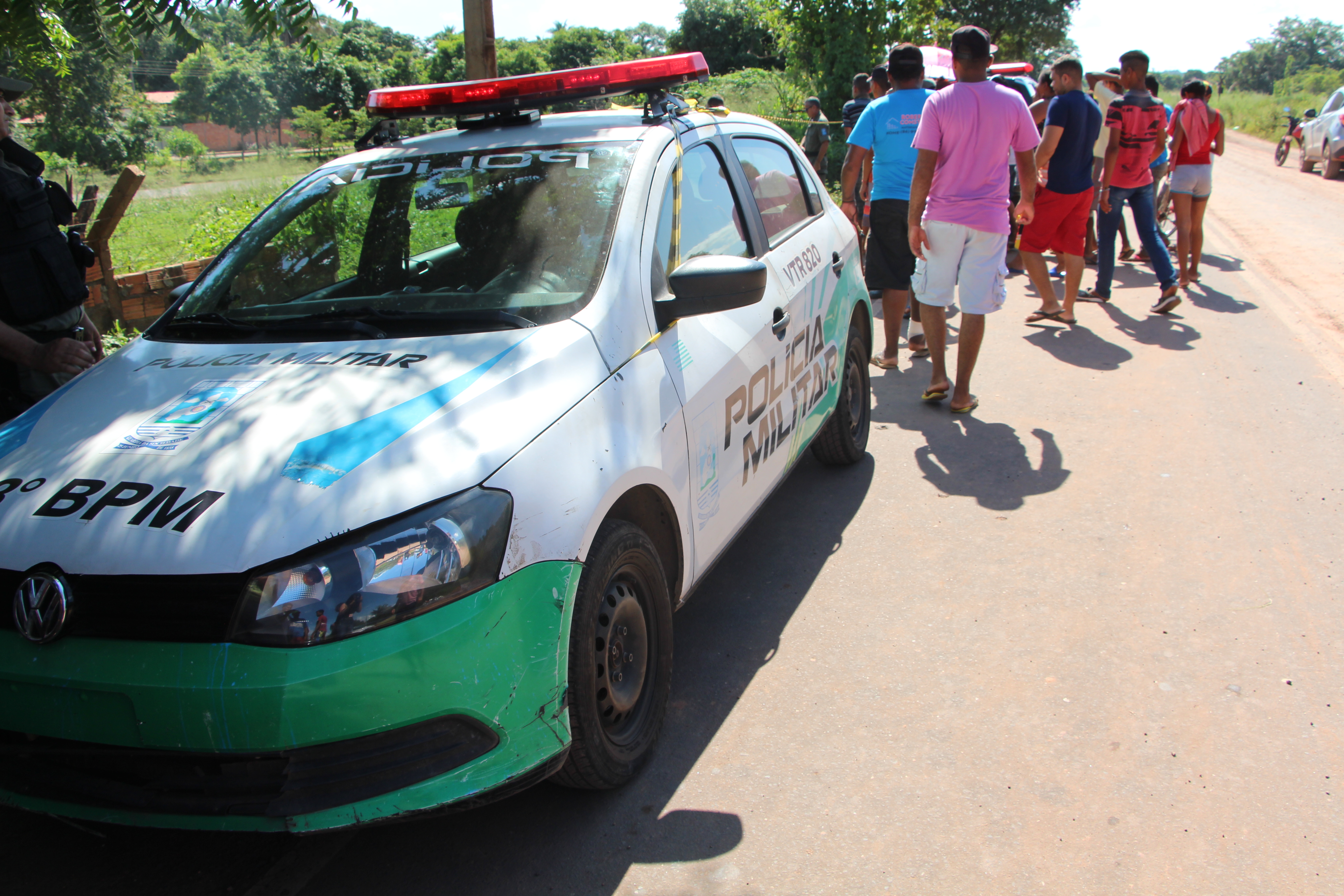 8º BPM esteve no local e isolou a área 