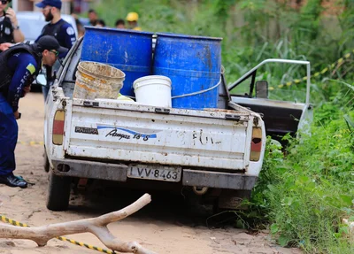 Carro em que a vítima estava 