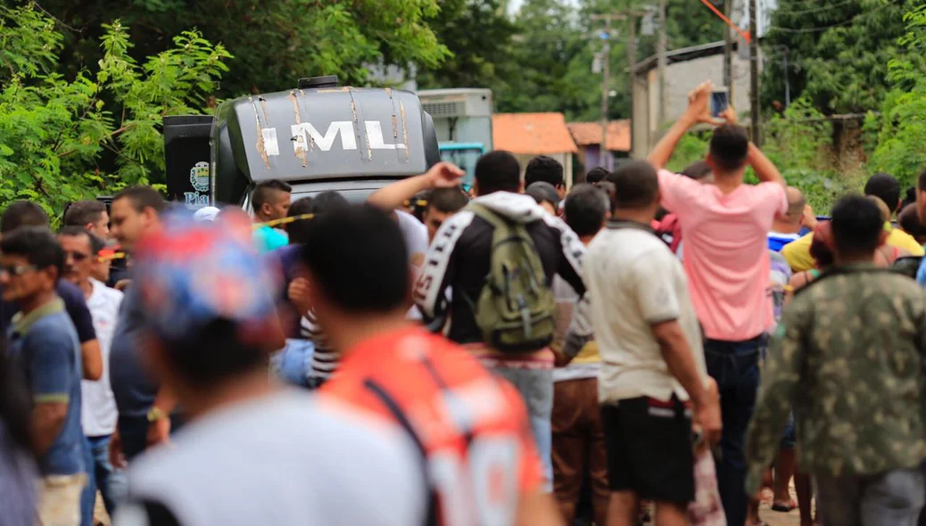 IML no local do crime na zona sul 