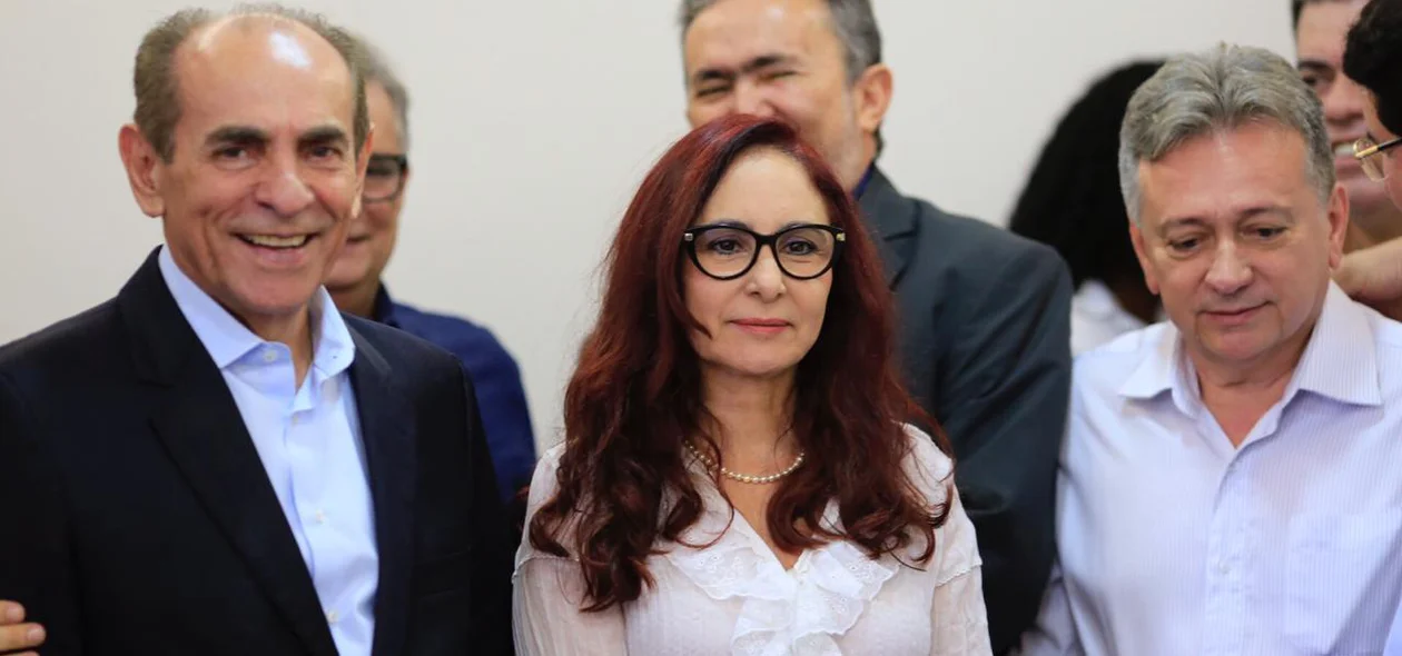 Liziê Coelho e Marcelo Castro durante evento no MDB