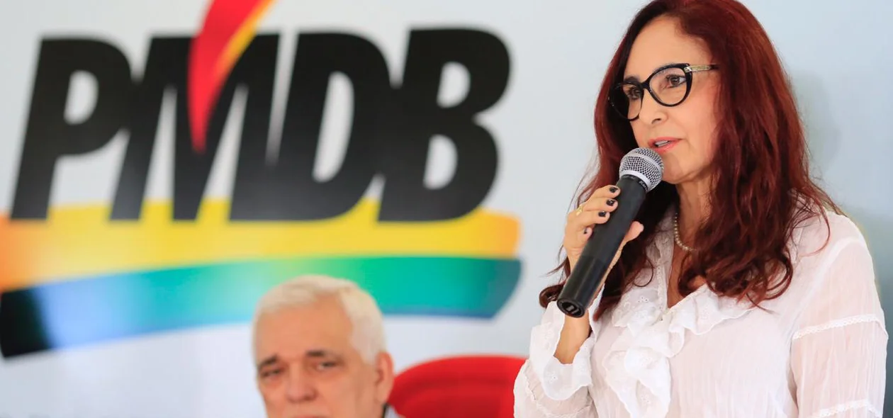 Liziê Coelho em evento de filiação ao MDB