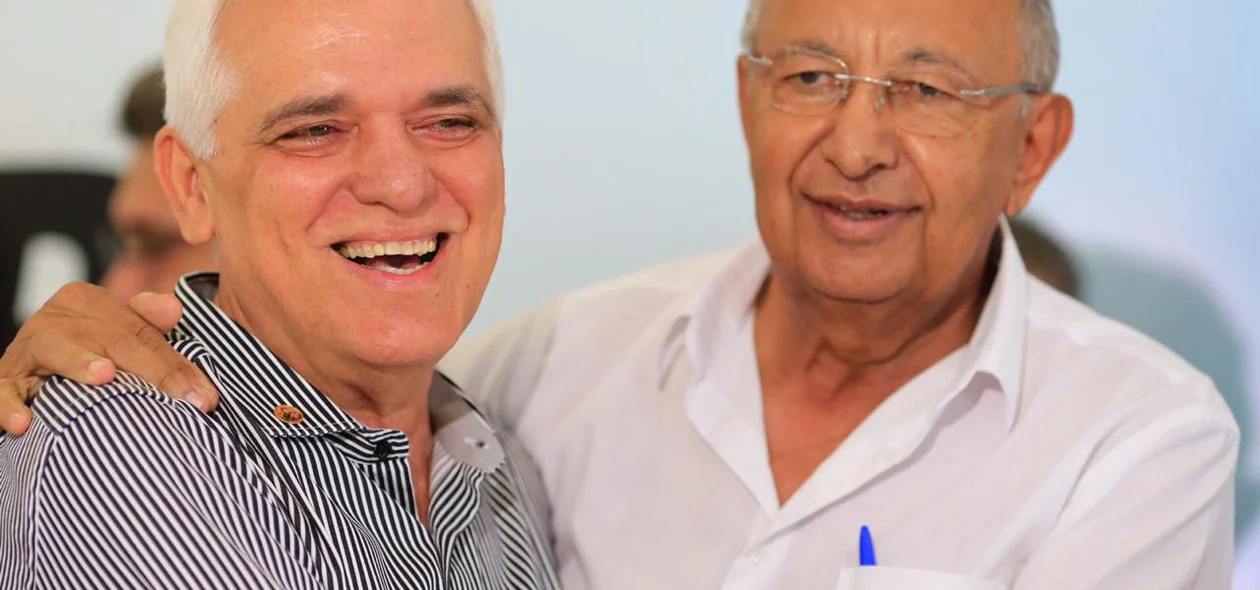 Themístocles Filho e Dr. Pessoa no evento de filiação do MDB