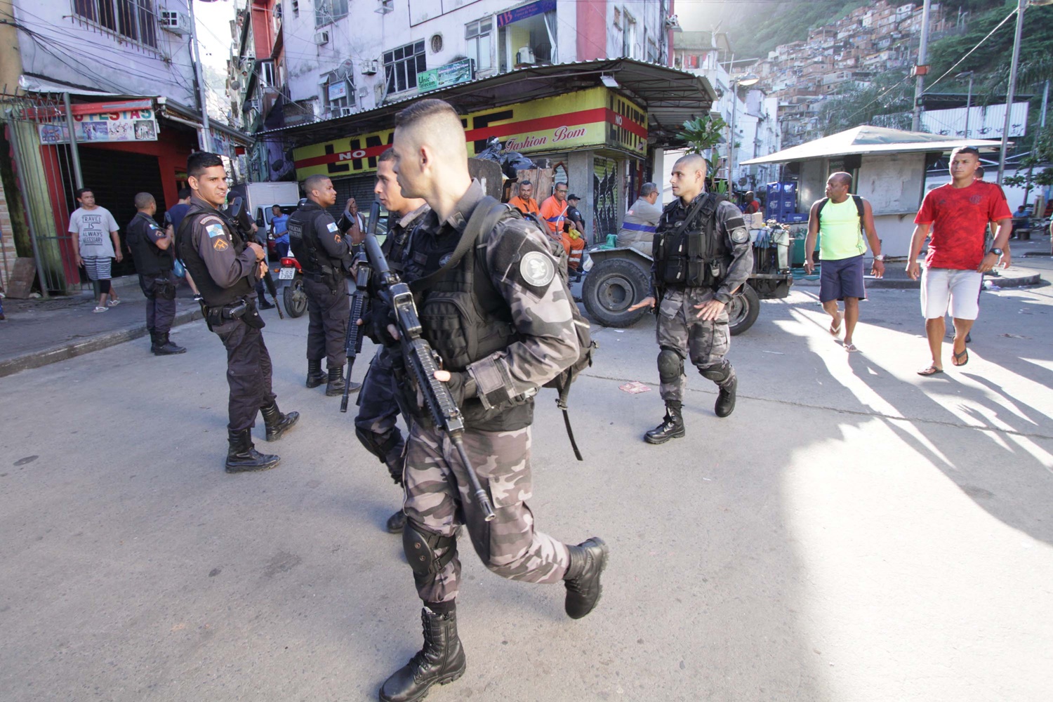 Tiroteio na Rocinha no Rio de Janeiro