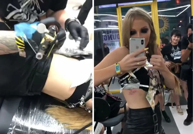 Nova tatuagem de Luísa 