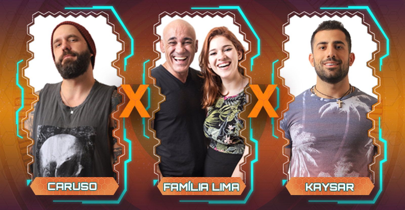 Caruso, Família e Kaysar são os indicados ao nono paredão do BBB 18