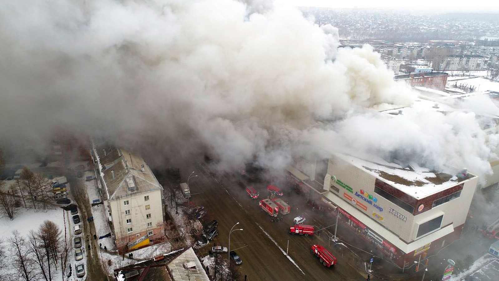 Incêncio em Kemerovo, na Rússia