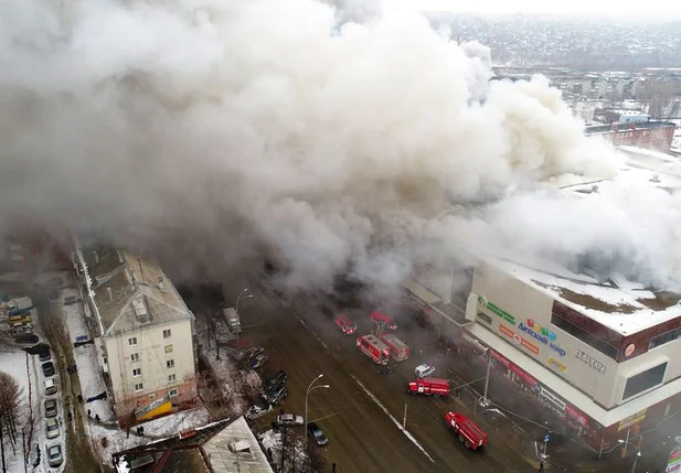 Incêncio em Kemerovo, na Rússia
