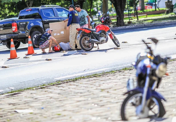 Acidente no balão do São Cristovão em Teresina