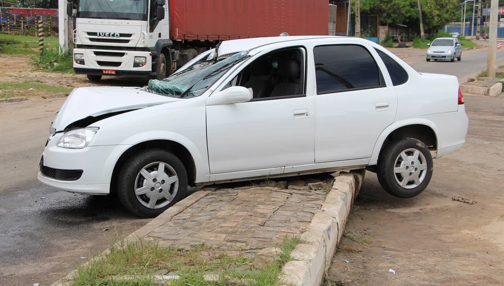 Carro envolvido no acidente