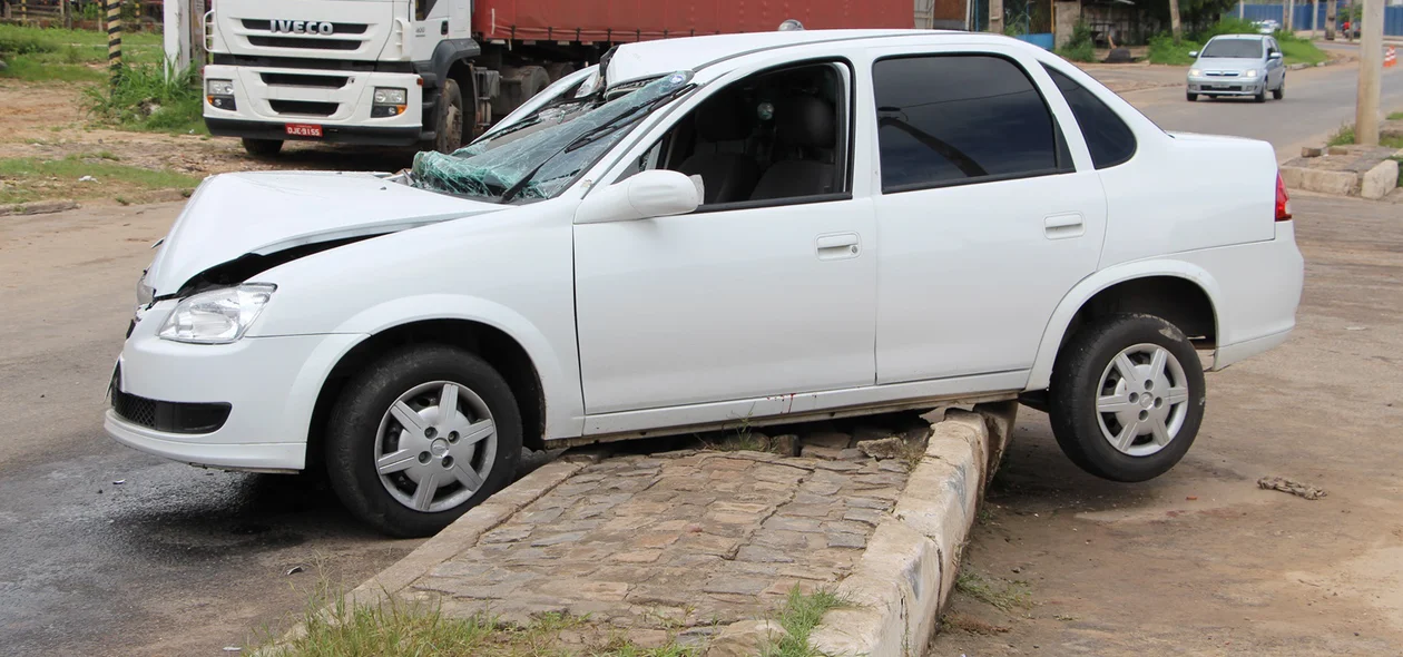 Carro envolvido no acidente